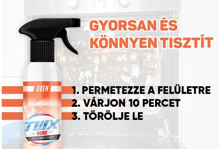 TWX® Home Oven - Gőzmentes tisztítószer tűzhelyhez és főzőlaphoz 300 ml